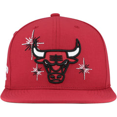 Chicago Bulls Starlight Snapback Hat - Red on sale