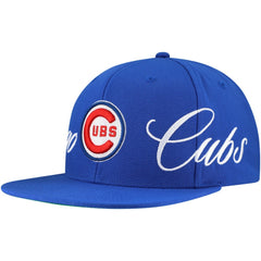 Chicago Cubs Just Don x MLB Lux Script Snapback Hat Royal