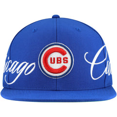 Chicago Cubs Just Don x MLB Lux Script Snapback Hat Royal