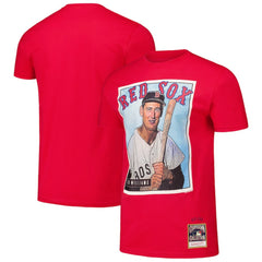 Ted Williams Boston Red Sox Cooperstown Collection Collectors Connection T-Shirt Red