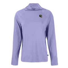 Baltimore Ravens Cutter & Buck Women's Coastline Epic Comfort Eco Recycled Funnel Neck Raglan Pullover Sweatshirt - Lavender on sale