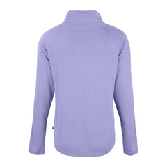 Minnesota Vikings Cutter & Buck Women's Coastline Epic Comfort Eco Recycled Funnel Neck Raglan Pullover Sweatshirt - Lavender on sale