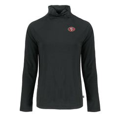San Francisco 49ers Cutter & Buck Women's Coastline Epic Comfort Eco Recycled Funnel Neck Raglan Pullover Sweatshirt - Black discount