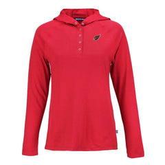 Arizona Cardinals Cutter & Buck Women's Coastline Epic Comfort Eco Recycled Raglan Pullover Hoodie - Red for sale
