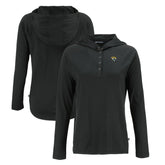 Jacksonville Jaguars Cutter & Buck Women's Coastline Epic Comfort Eco Recycled Raglan Pullover Hoodie - Black on sale