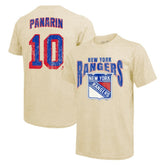 Artemi Panarin New York Rangers Majestic Threads Dynasty Name & Number Tri-Blend T-Shirt - Cream T-shirts
