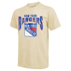 Artemi Panarin New York Rangers Majestic Threads Dynasty Name & Number Tri-Blend T-Shirt - Cream T-shirts