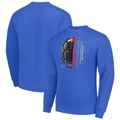 Buffalo Bills Starter Half Helmet Team Graphic Tri-Blend Fleece Pullover Sweatshirt - Royal on sale