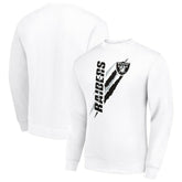 Las Vegas Raiders Starter Color Scratch Team Graphic Fleece Pullover Sweatshirt - White cheap