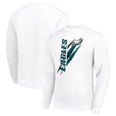 Philadelphia Eagles Starter Color Scratch Team Graphic Fleece Pullover Sweatshirt - White sale
