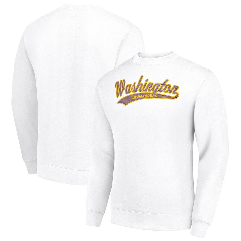 Washington Commanders Starter Tailsweep Team Graphic Tri-Blend Fleece Pullover Sweatshirt - White on sale
