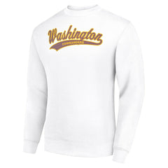 Washington Commanders Starter Tailsweep Team Graphic Tri-Blend Fleece Pullover Sweatshirt - White on sale