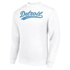 Detroit Lions Starter Tailsweep Team Graphic Tri-Blend Fleece Pullover Sweatshirt - White for sale