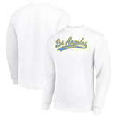 Los Angeles Chargers Starter Tailsweep Team Graphic Tri-Blend Fleece Pullover Sweatshirt - White online