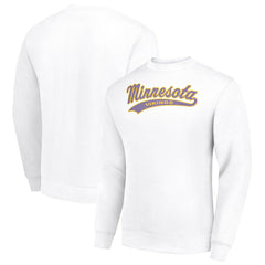 Minnesota Vikings Starter Tailsweep Team Graphic Tri-Blend Fleece Pullover Sweatshirt - White cheap
