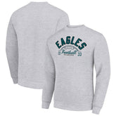 Philadelphia Eagles Starter Half Ball Team Graphic Tri-Blend Fleece Pullover Sweatshirt - Heather Gray sale
