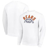 Chicago Bears Starter Half Ball Team Graphic Tri-Blend Fleece Pullover Sweatshirt - White sale