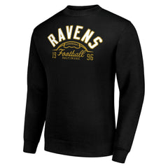 Baltimore Ravens Starter Half Ball Team Graphic Tri-Blend Fleece Pullover Sweatshirt - Black for sale