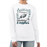 Philadelphia Eagles G-III 4Her by Carl Banks Women's Collage Graphic Fleece Pullover Sweatshirt - White online