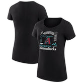 Arizona Diamondbacks G-III 4Her by Carl Banks Women's Super-Slim Fit Lightweight Collage Team Graphic Crew Neck T-Shirt Black
