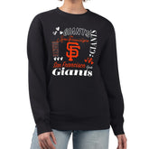 San Francisco Giants G-III 4Her by Carl Banks Women's Collage Team Graphic Fleece Pullover Hoodie Black