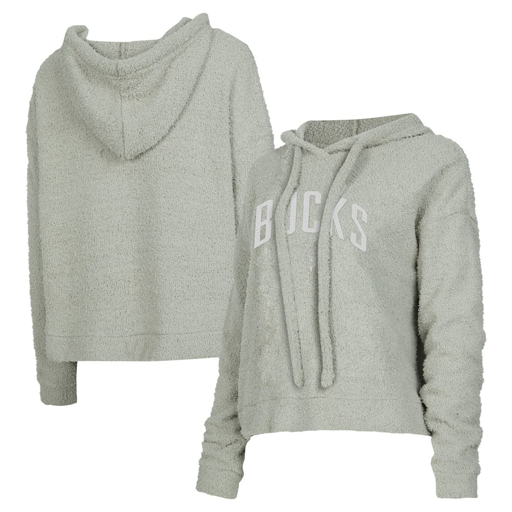 Milwaukee Bucks Concepts Sport Women's Ventura Comfy Pullover Hoodie - Gray discount