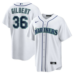Logan Gilbert Seattle Mariners Home Replica Jersey White