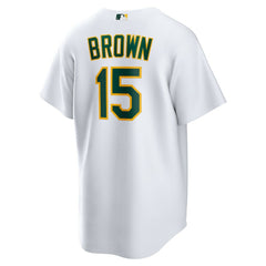 Seth Brown Athletics Home Replica Jersey White