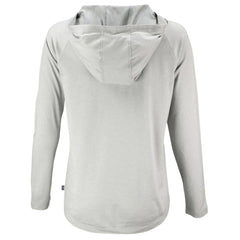 Pittsburgh Pirates Cutter & Buck Women's Cooperstown Collection Coastline Epic Comfort Eco Recycled Hoodie Raglan Long Sleeve T-Shirt Gray