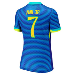 Vini Jr. Brazil National Team Women's 2024 Away Replica Jersey - Blue on sale