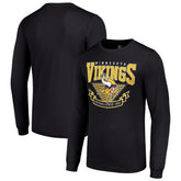 Minnesota Vikings Starter '80s Inspired Team Logo Long Sleeve T-Shirt - Black on sale