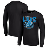 Detroit Lions Starter '80s Inspired Team Logo Long Sleeve T-Shirt - Black online
