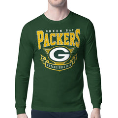 Green Bay Packers Starter '80s Inspired Team Logo Long Sleeve T-Shirt - Olive sale