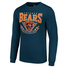 Chicago Bears Starter '80s Inspired Team Logo Long Sleeve T-Shirt - Navy discount