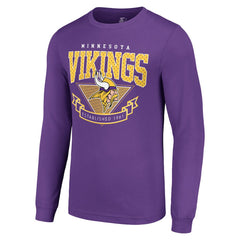 Minnesota Vikings Starter '80s Inspired Team Logo Long Sleeve T-Shirt - Purple discount