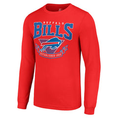 Buffalo Bills Starter '80s Inspired Team Logo Long Sleeve T-Shirt - Red discount