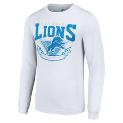 Detroit Lions Starter '80s Inspired Team Logo Long Sleeve T-Shirt - White sale