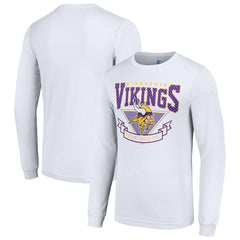 Minnesota Vikings Starter '80s Inspired Team Logo Long Sleeve T-Shirt - White cheap