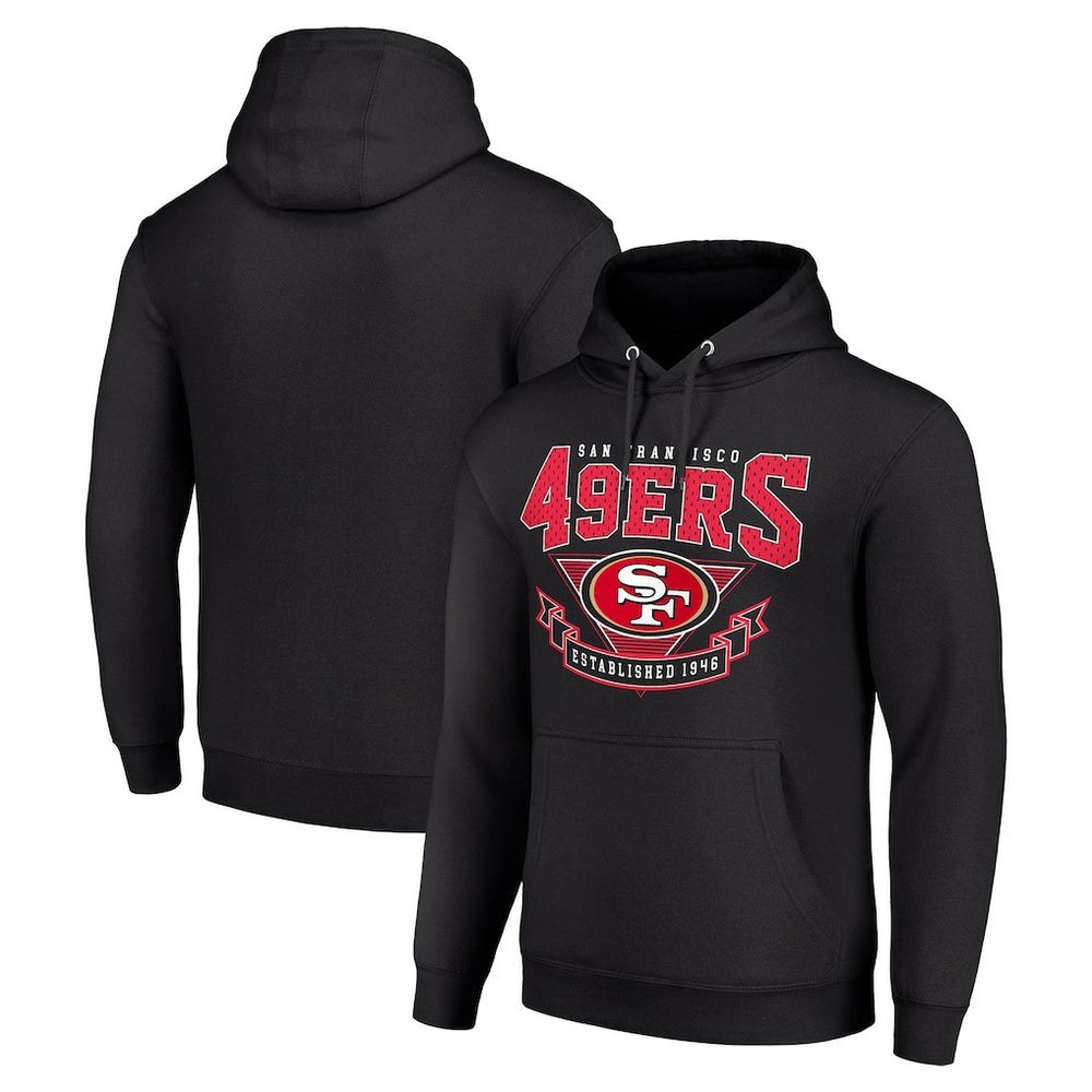 San Francisco 49ers Starter ‘80s Inspired Pullover Hoodie - Black sale