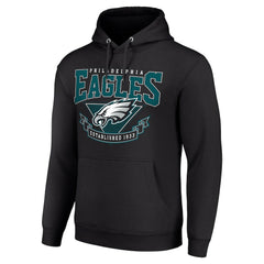 Philadelphia Eagles Starter ‘80s Inspired Pullover Hoodie - Black on sale