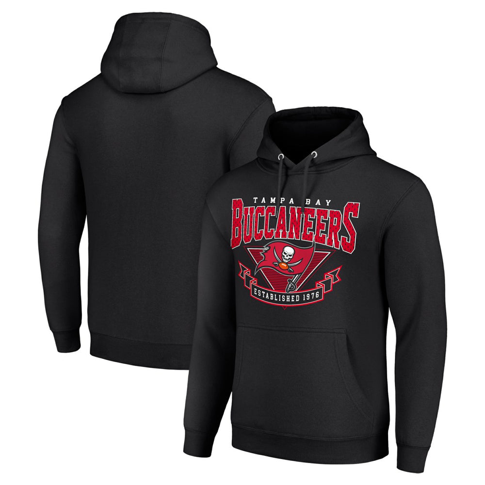 Tampa Bay Buccaneers Starter ‘80s Inspired Pullover Hoodie - Black on sale