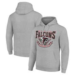 Atlanta Falcons Starter ‘80s Inspired Pullover Hoodie - Heather Gray sale