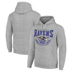 Baltimore Ravens Starter ‘80s Inspired Pullover Hoodie - Heather Gray outlet
