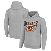 Cincinnati Bengals Starter ‘80s Inspired Pullover Hoodie - Heather Gray sale