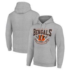 Cincinnati Bengals Starter ‘80s Inspired Pullover Hoodie - Heather Gray sale