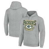 Green Bay Packers Starter ‘80s Inspired Pullover Hoodie - Heather Gray outlet