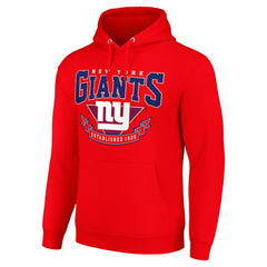 New York Giants Starter ‘80s Inspired Pullover Hoodie - Red on sale