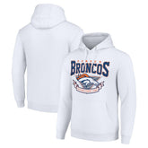 Denver Broncos Starter ‘80s Inspired Pullover Hoodie - White on sale