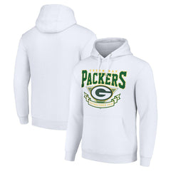 Green Bay Packers Starter ‘80s Inspired Pullover Hoodie - White discount