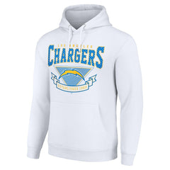 Los Angeles Chargers Starter ‘80s Inspired Pullover Hoodie - White on sale